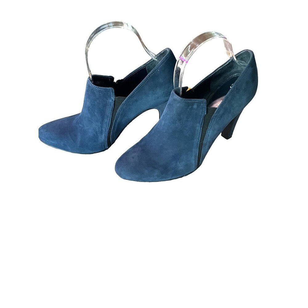 Antonio Melani Navy Boot Style 3.75 Heel Women's Size 8.5M
